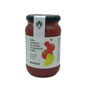 Salsa ecológica de tomate con pimiento Baronceli elaborado en Galicia