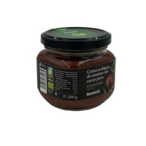 Crema de castaña con chocolate puro