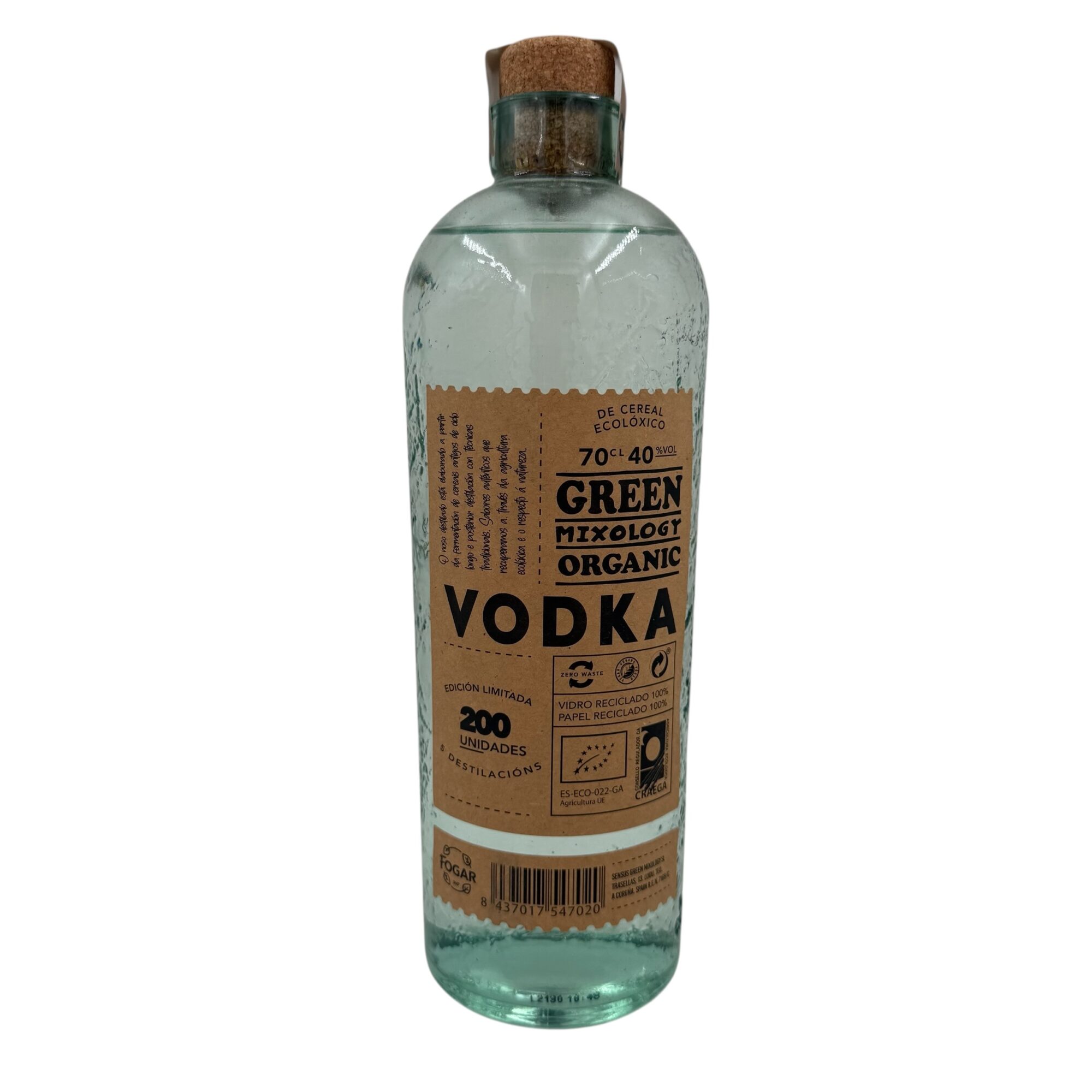 vodka ecológico de Green Mixology