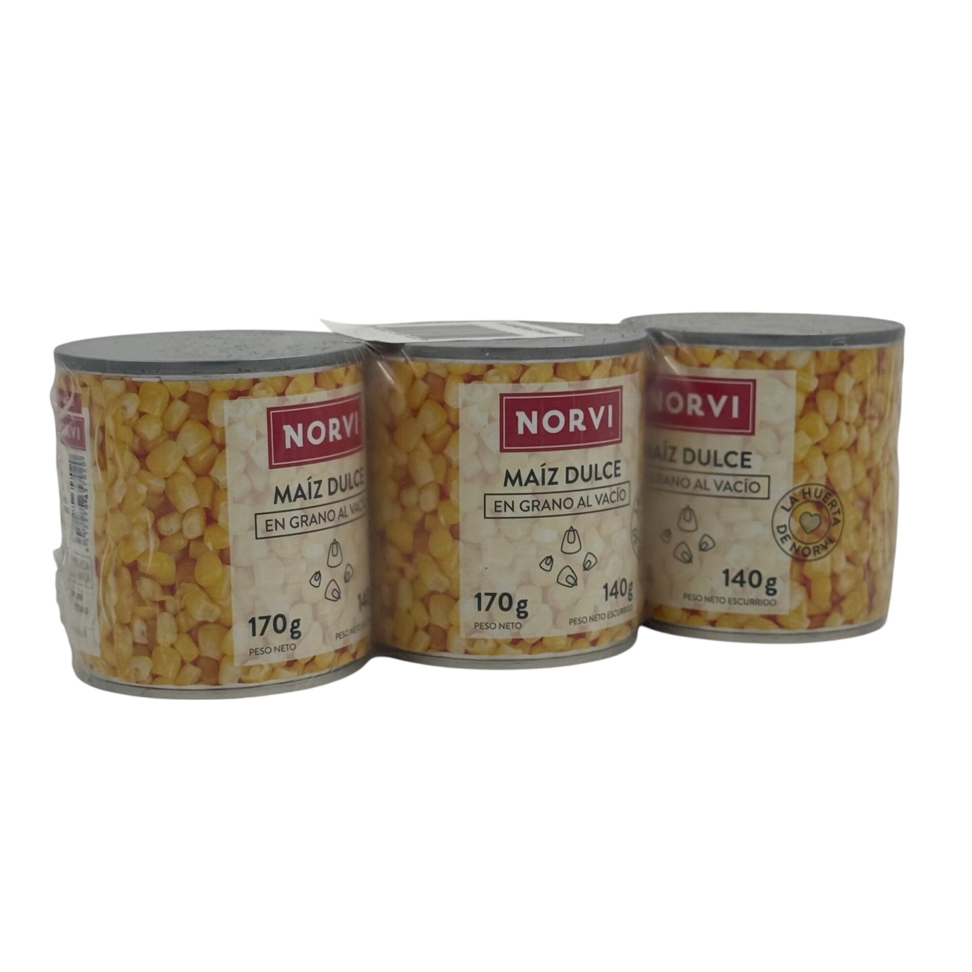 Latas de maíz Norvi