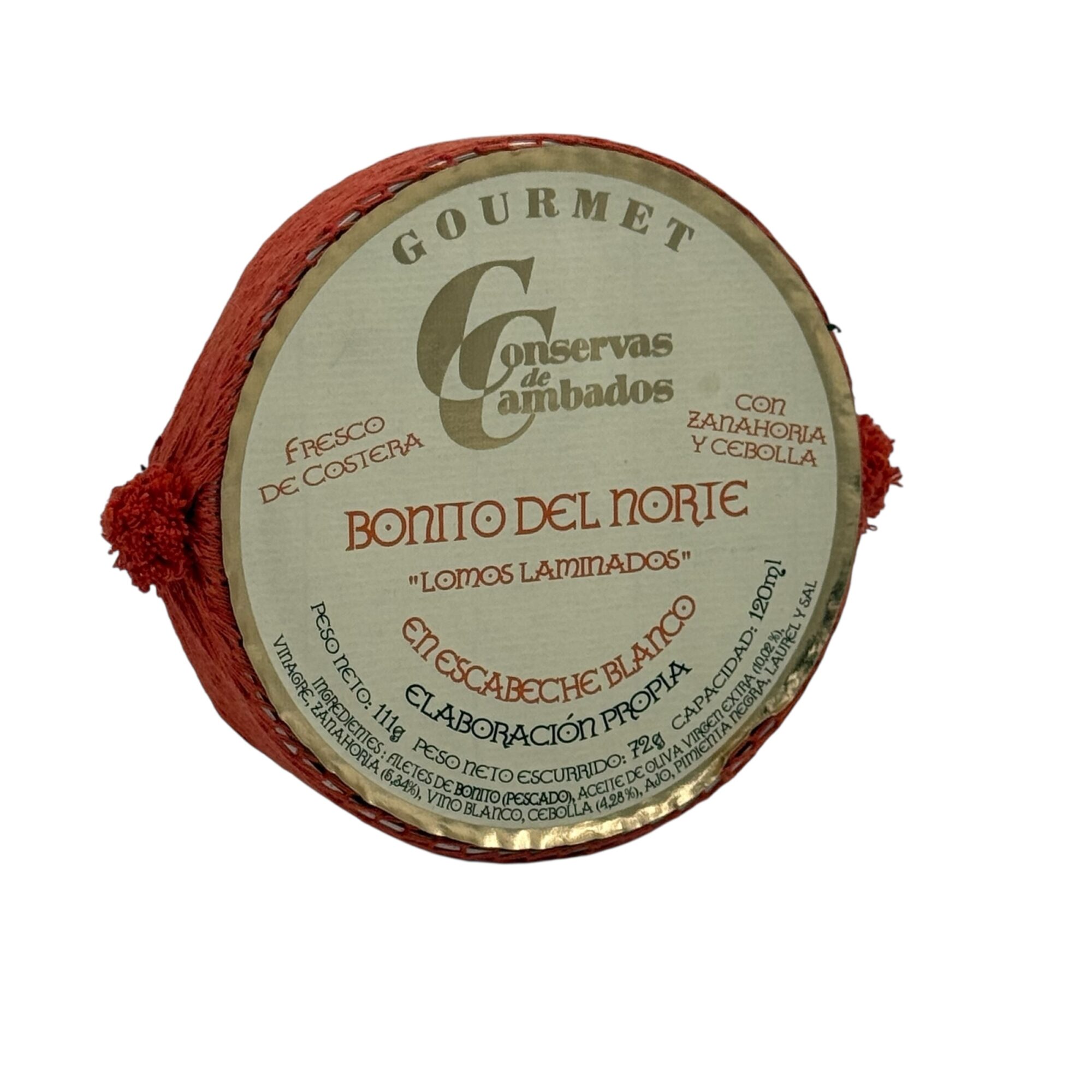 Lomos laminados de bonito del norte en escabeche blanco Gourmet