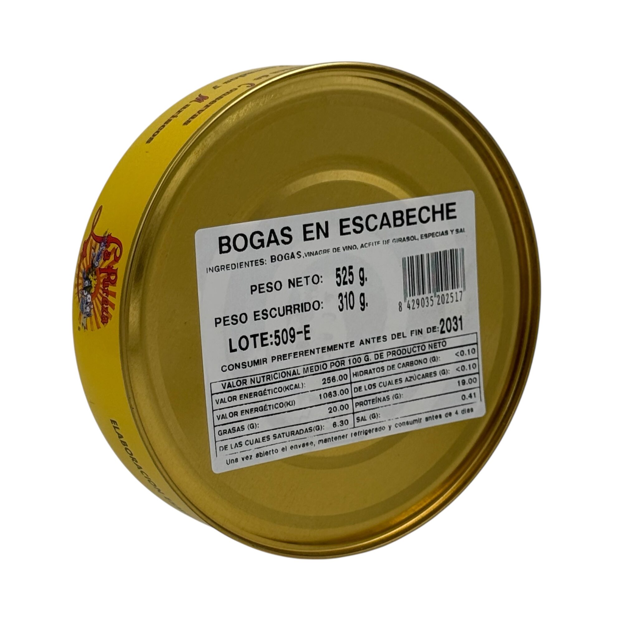 Bogas en escabeche La Pureza 525g