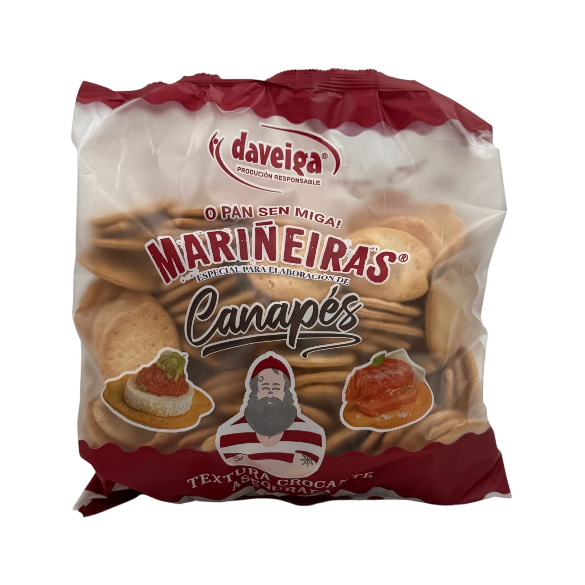 Galletas Mariñeiras canapés de Daveiga