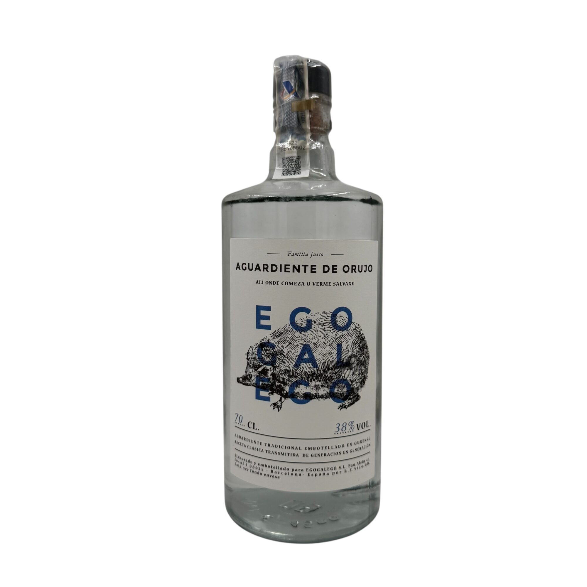Licor aguardiente xestal